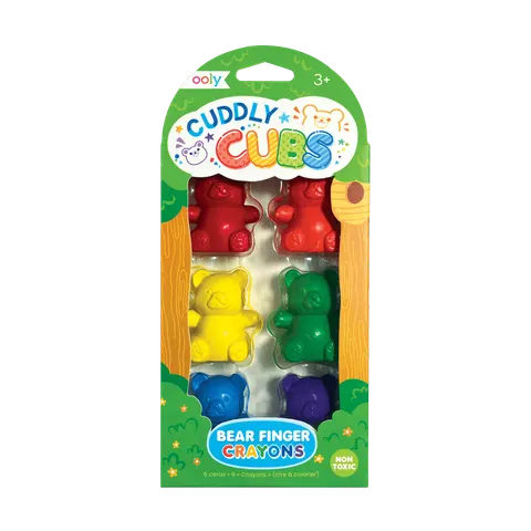 Kredki Malucha na palec Misie, Cuddly Cubs - 6 szt. / Ooly