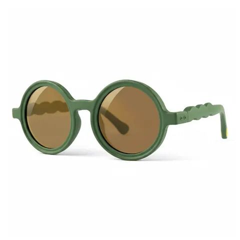 Okulary Round Cactus Green Polarized 0-3 / Olivio & Co