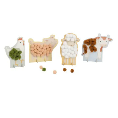 Karty z pomponami Little Farm / Little Dutch