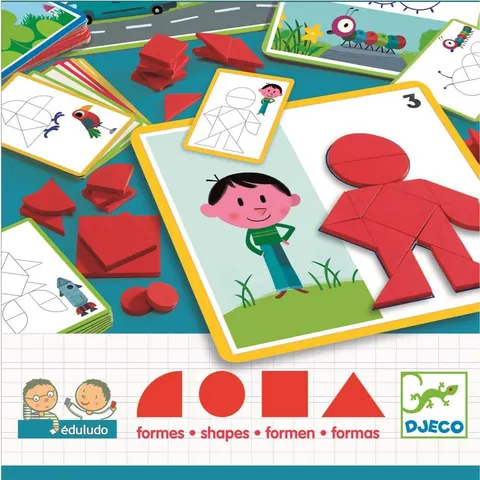 Gra eduludo układanie z figur geometrycznych / Djeco