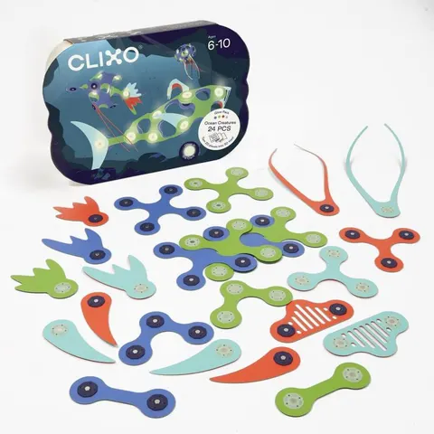 Układanka magnetyczna CLIXO Ocean Creatures