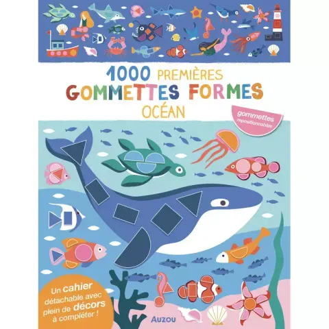 Zeszyt 1000 naklejek Ocean / Auzou