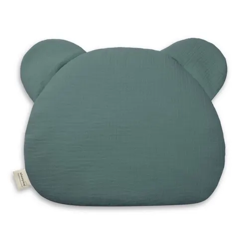 Misiowa poduszka muślinowa - Ocean Green / Sleepee