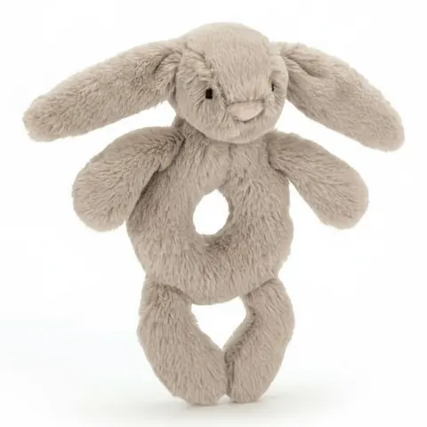 Króliczek grzechotka 18 cm - beżowy / Jellycat
