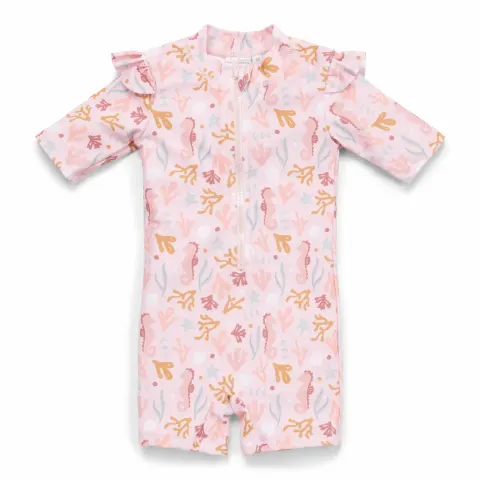 Swimsuit z rękawami Ocean Dreams Pink / Little Dutch