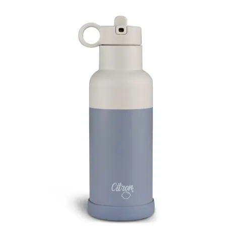 Butelka termiczna ze stali nierdzewnej 500ml - Dusty Blue / Citron
