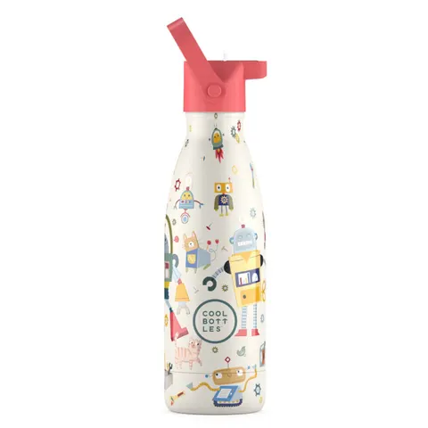 Butelka termiczna Kids Triple cool - Messy Robots, 350 ml / Cool Bottles