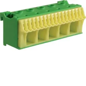 QuickConnect Blok samozacisków ochronny, zielony, 5x16+17x4mm2, szer. 90mm; KN22E, HAGER