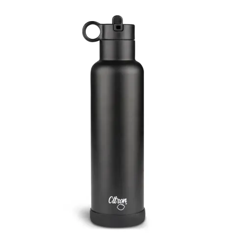 Butelka termiczna ze stali nierdzewnej 750ml - Black / Citron