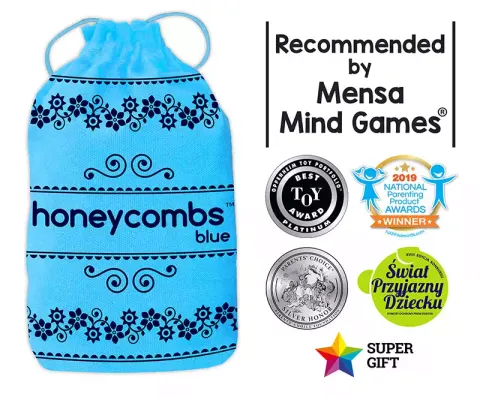 Honeycombs Blue: plastry miodu