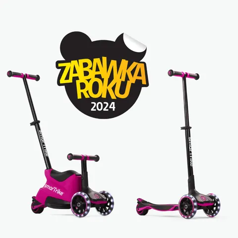Hulajnoga 4w1 Xtend Ride-on, Pink / smarTrike