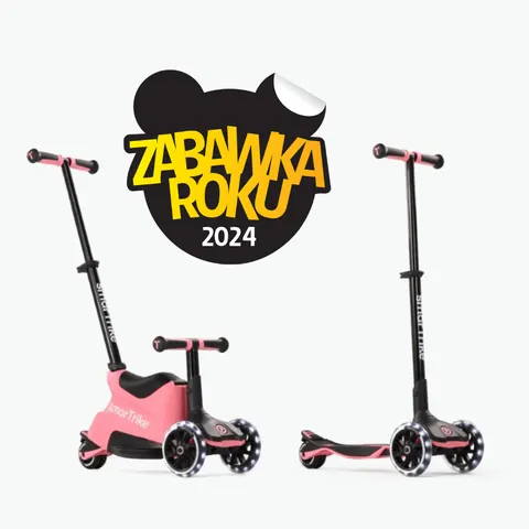 Hulajnoga 4w1 Xtend Scooter + Ride-on, Salmon Pink / smarTrike