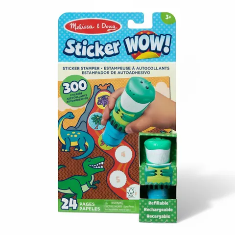 Sticker WOW! Stempelek z naklejkami - DINOZAUR