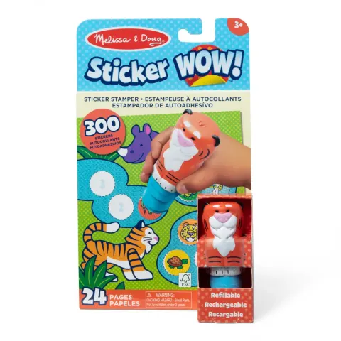 STICKER WOW stempelki z naklejkami - Tygrysek, Melissa & Doug