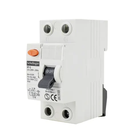 Wyłącznik różnicowoprądowy 2P 40A 30mA typ AC 10kA; A03-K7-2-40-030 SCHELINGER