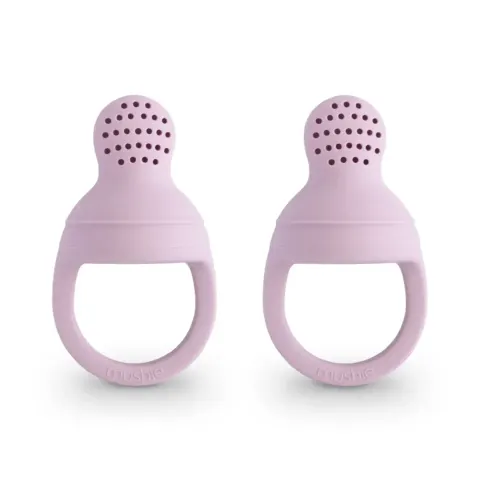 Mushie Gryzak do przekąsek 2-pack Soft Lilac