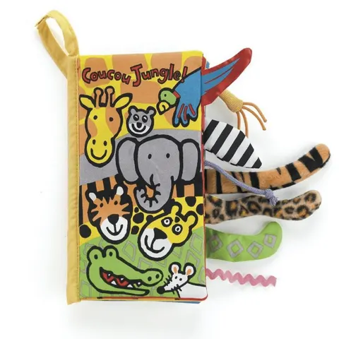 Książeczka Coucou Jungle z ogonkami 21cm / Jellycat