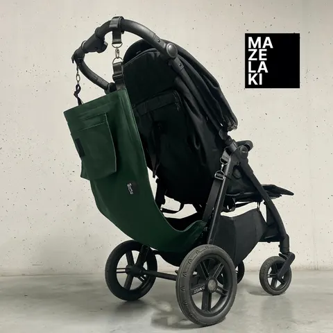 Hamak do wózka - butelkowa zieleń / MAZELAKI
