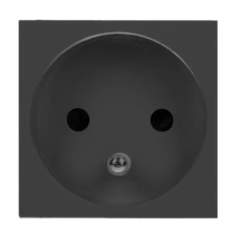 Moduł gniazdo NOEN 1x2p+z french 45x45 czarne