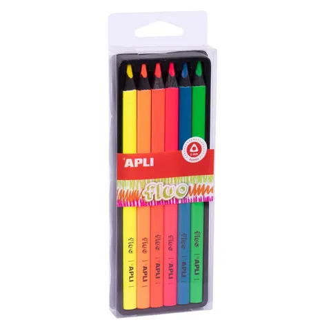 Kredki ołówkowe Jumbo - fluo / Apli Kids