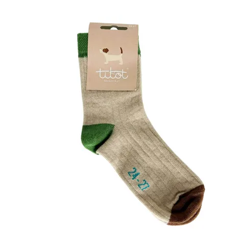 Skarpety dziecięce Solid Toe Brown / TITOT