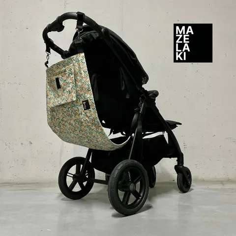 Hamak do wózka - geometryczna harmonia / MAZELAKI