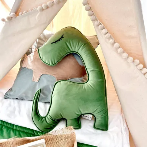 Poduszka dino diplok, zielona / Cozy&Dozy