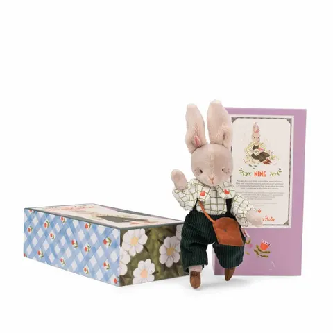 Królik NINE w ozdobnym pudełku LES MINOUCHKAS / Moulin Roty