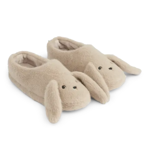 Pluszowe kapcie Aviaja Rabbit - mist / Liewood