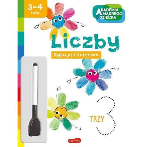 Liczby. Akademia Mądrego Dziecka. Rysuję i ścieram / HarperCollins