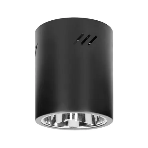 KORIN 16, oprawa typu downlight, 60W, E27, stal, czarna