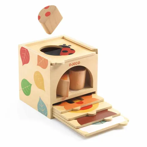 Drewniany sorter BOX BASIC, Djeco