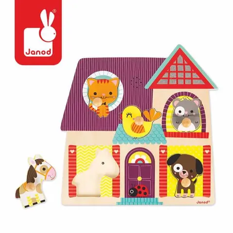 BRAK OPAKOWANIA: Puzzle muzyczne Moi mali przyjaciele / Janod J07078