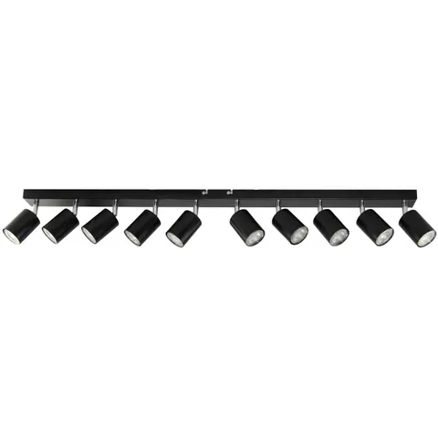 DOA oprawa ścienno-sufitowa, moc max. 10x50W, GU10, IP20, czarna