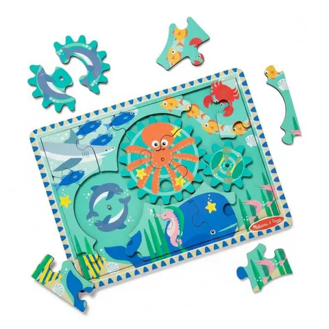 Puzzle z zębatkami Podwodny świat / Melisa & Doug