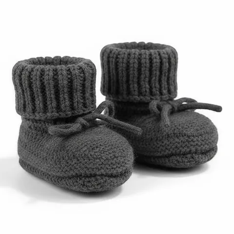 Buciki niechodki z wełny merino 100% - Pigeon / Lodger