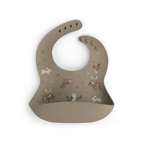 Śliniak silikonowy - Animal Garden / Babysteps