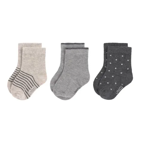 Skarpetki dziecięce GOTS - Grey / Lassig