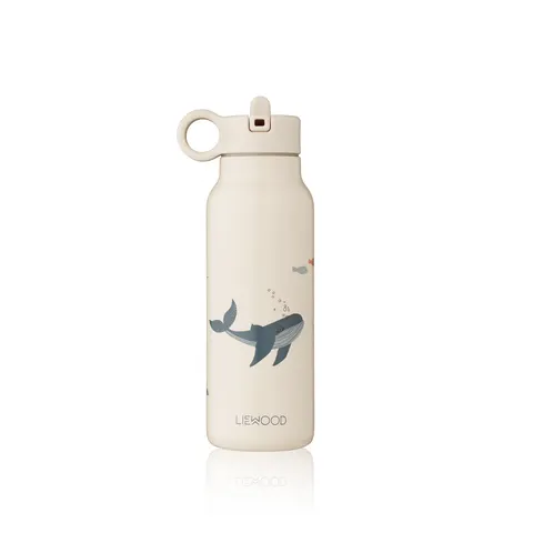 Butelka na wodę Falk, 350 ml - sea creature, sandy / Liewood