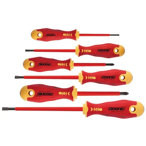 Zestaw wkrętaków ERGONIC VDE (6 szt.) - 3,0/4,0/5,5/PH1/PH2/Z2