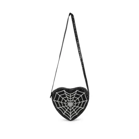 Torebka dziecięca Tut - black spider web / Konges slojd Halloween