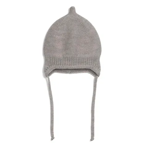 Czapka merino 100% BEIGE / Pink no More