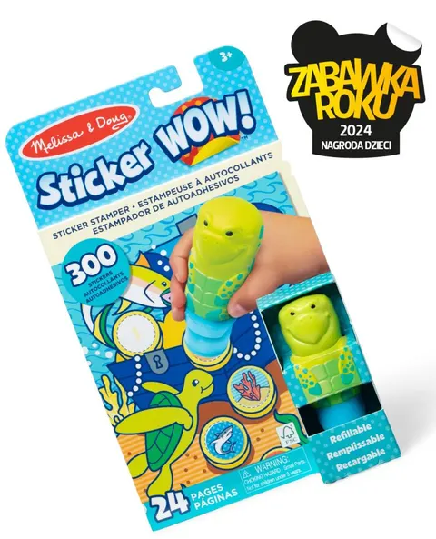 Stempel z naklejkami Sticker Wow - Żółw Morski / Melissa & Doug