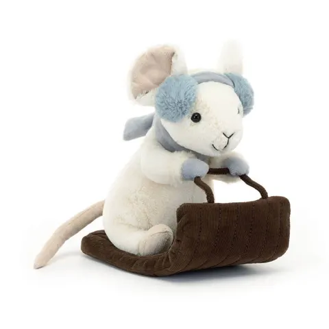 Wesoła Myszka na Sankach 18 cm / Jellycat