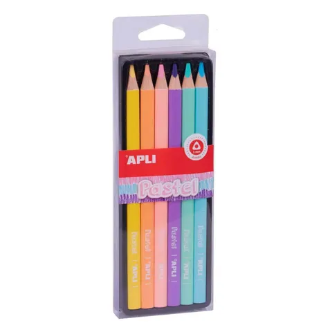 USZKODZONE OPAKOWANIE: Kredki ołówkowe Jumbo - pastel / Apli Kids