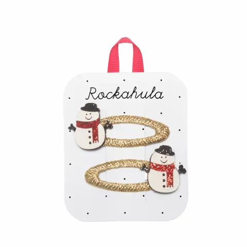 Spinki do włosów Snowman / Rockahula Kids