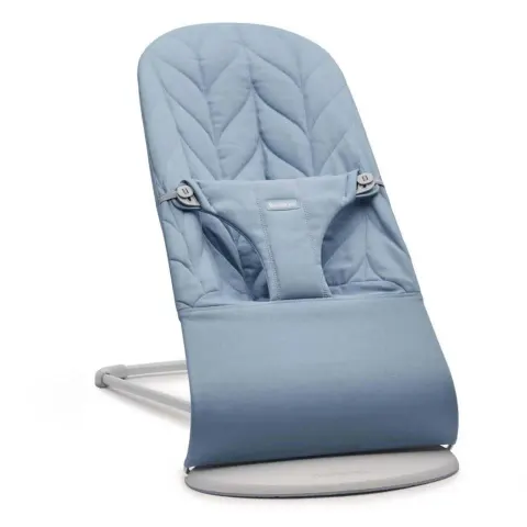 USZKODZONE OPAKOWANIE BABYBJORN - leżaczek BLISS WOVEN, Petal Quilt, Niebieski