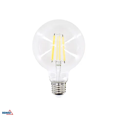 Żarówka LED Filament 230V E27 G95 11W 1500lm 2700K 320st; D86-FLB-E27-G95-110-2K, BEMKO
