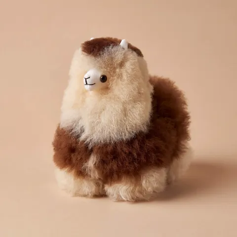 USZKODZONE OPAKOWANIE: Maskotka Alpaka - Moccachino, 15 cm / Inkari