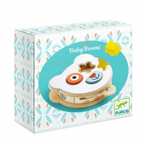 Djeco drewniany sorter z lusterkiem Baby Boomi